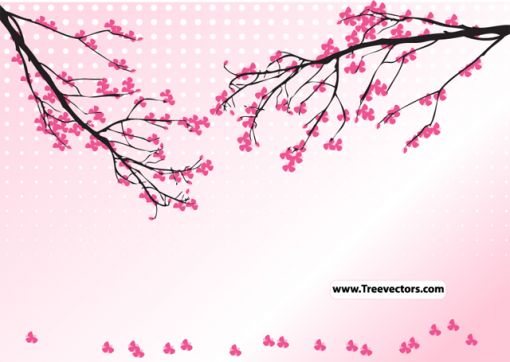 さあ 春ですよ 桜をデザイン出来るベクター素材 Materialandex