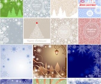 ポップなデコレーションクリスマス ベクター素材 Materialandex